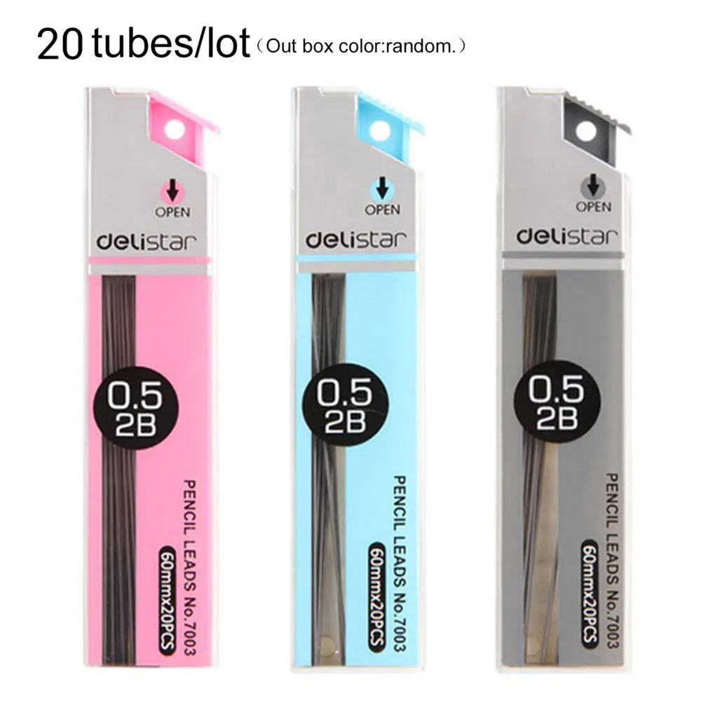 

Deli 7003 Mechanical Pencil Lead 10pcs/lot 0.5mm Automatic Pencil Rod Pencil Refill Lovely Stationery School Office Supplies