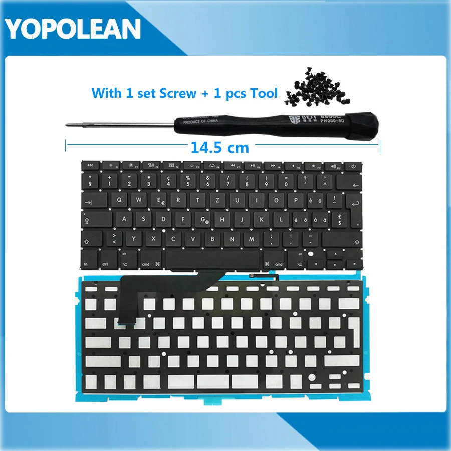 Новая швейцарская клавиатура + Подсветка для Macbook Pro 15 дюймов Retina A1398 2012 2013 2014 2015 |