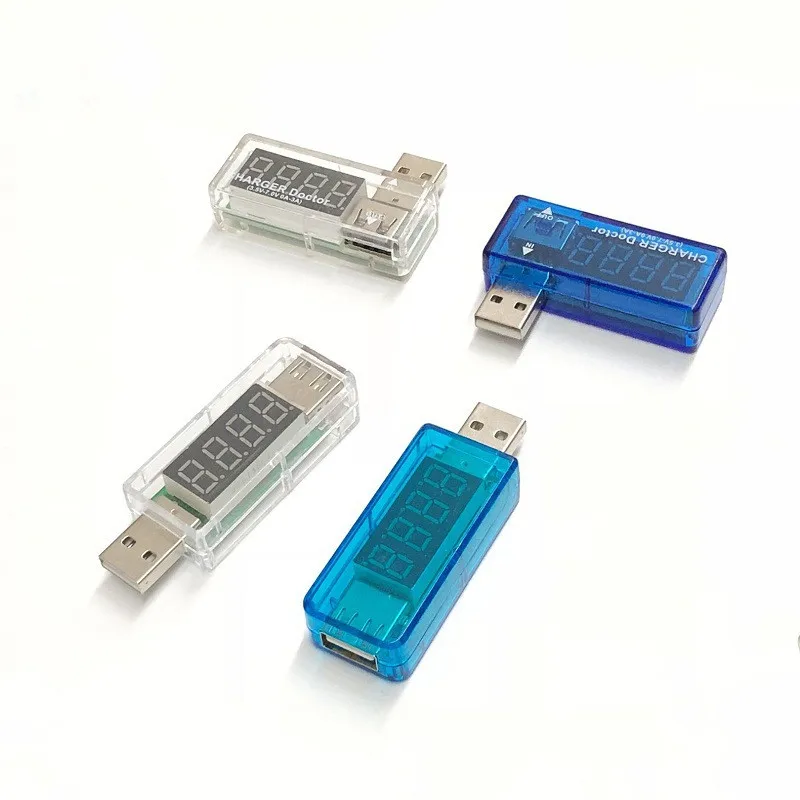 Цифровой детектор напряжения и амперметра с двойным USB-портом светодиодным