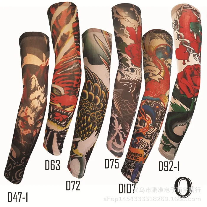 Нарукавник с татуировкой, горячая Распродажа, Южная Корея, ледяной рукав, охлаждающая татуировка, манжета, рука, солнцеустойчивая, защита рук, нарукавник, рука, чтобы покрыть