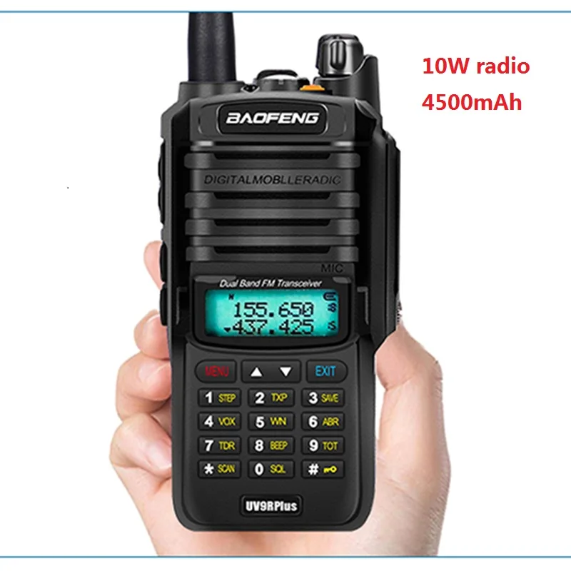 10w radio Длинная рация Baofeng UV 9R плюс обновленная версия uv-9r cb радио comunicador Водонепроницаемая рация uv-9r плюс рация - Цвет: 10w radio