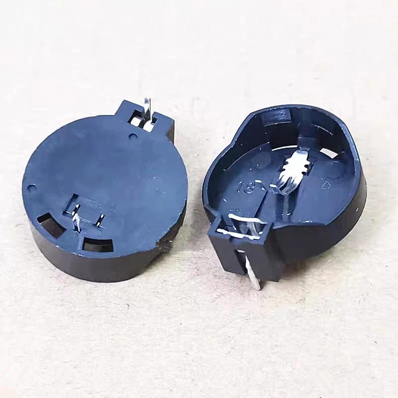 5/10/20Pcs Black Round Button Battery Holder for CR2032 3V Coin Cell Battery Socket Case