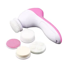 1 комплект 5 в Электрический Очиститель для лица с кистями персональный уход акне массажер для лица Инструменты для красоты кожи мягкая машина