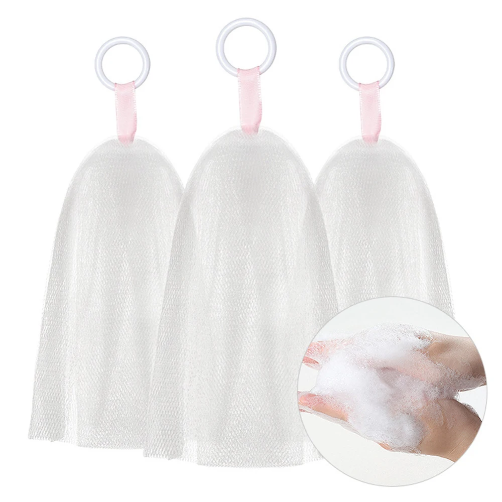

Wash Face Soap Foaming Net Bath Shower Soap Blister Bubble Mesh Body Cleansing Nets Bath Washing Tool