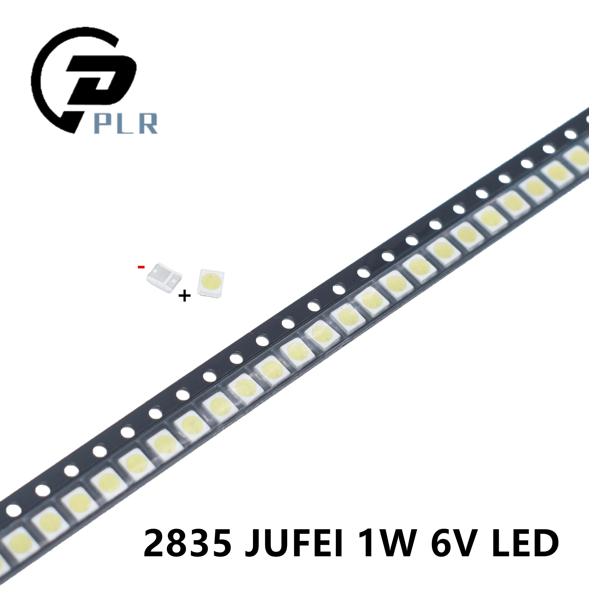Tanie 50 sztuk JUFEI podświetlenie LED 1210 3528 2835 1W 6V