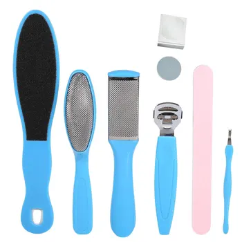 

8Pcs/Set Manicure Foot Care File Set Dead Hard Skin Callus Remover Scraper Pedicure Rasp Tools Feet Care Tool