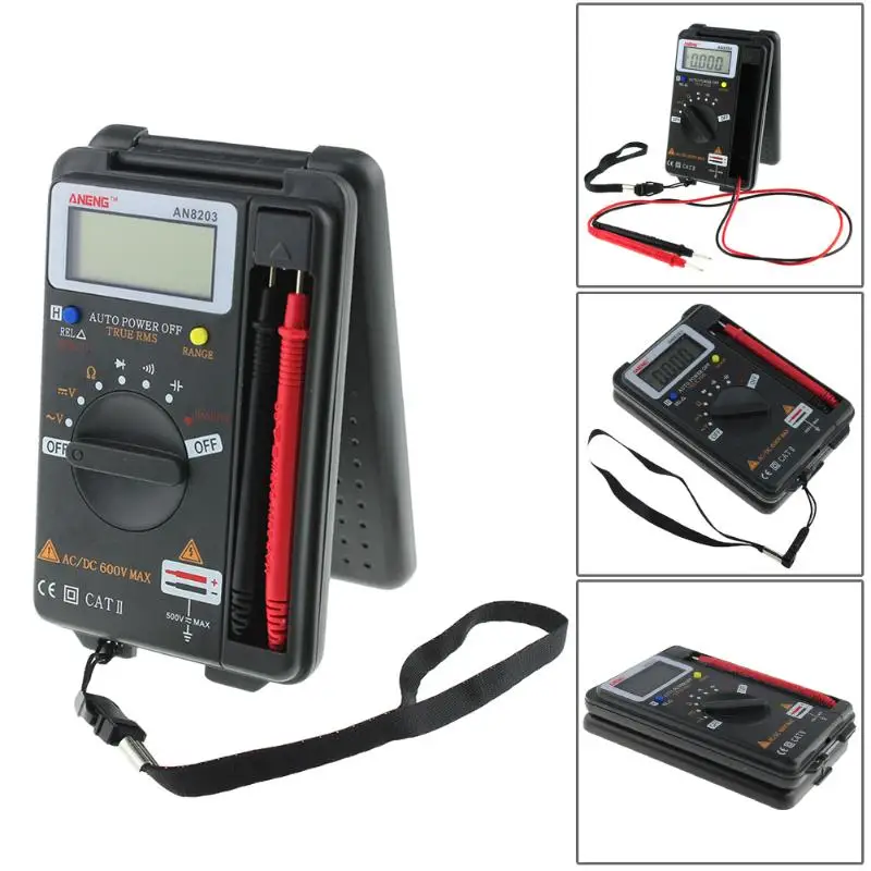 ANENG AN8203 DMM Интегрированный карманный мини цифровой AC/DC мультиметр