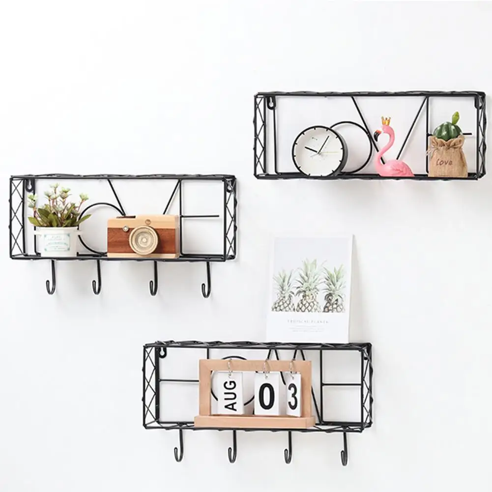 Estante De Hierro Para Pared Estantes De Pared Con Gancho Amor