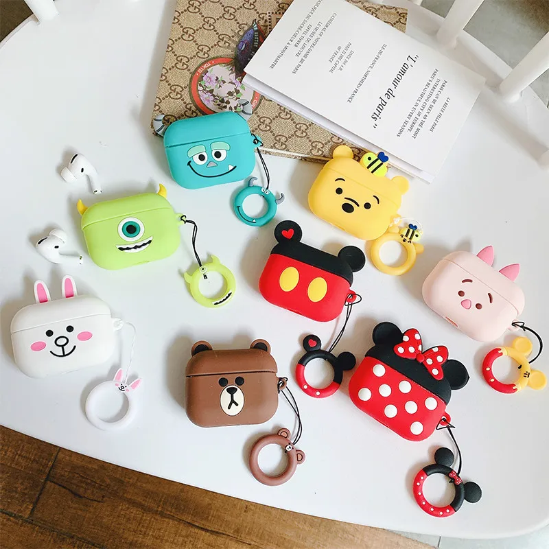 

VOZRO Cartoon Wireless Bluetooth Earphone Case For Apple AirPods Pro High Quality Silicone Cases For Airpods 1 2 3 Tective Cover