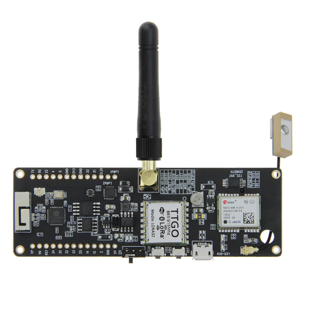 Лилиго®Ttgo t beam v0.7 esp32 868/915 МГц wifi sem fio bluetooth módulo gps NEO 6M sma lora 32 18650 suporte de bateria|Печатные