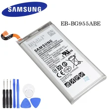 Батарея EB-BG955ABE для Samsung Galaxy S8 плюс G955 G955F G955A G955T G955S G955P натуральная мобильного телефона Батарея 3500 мА-ч