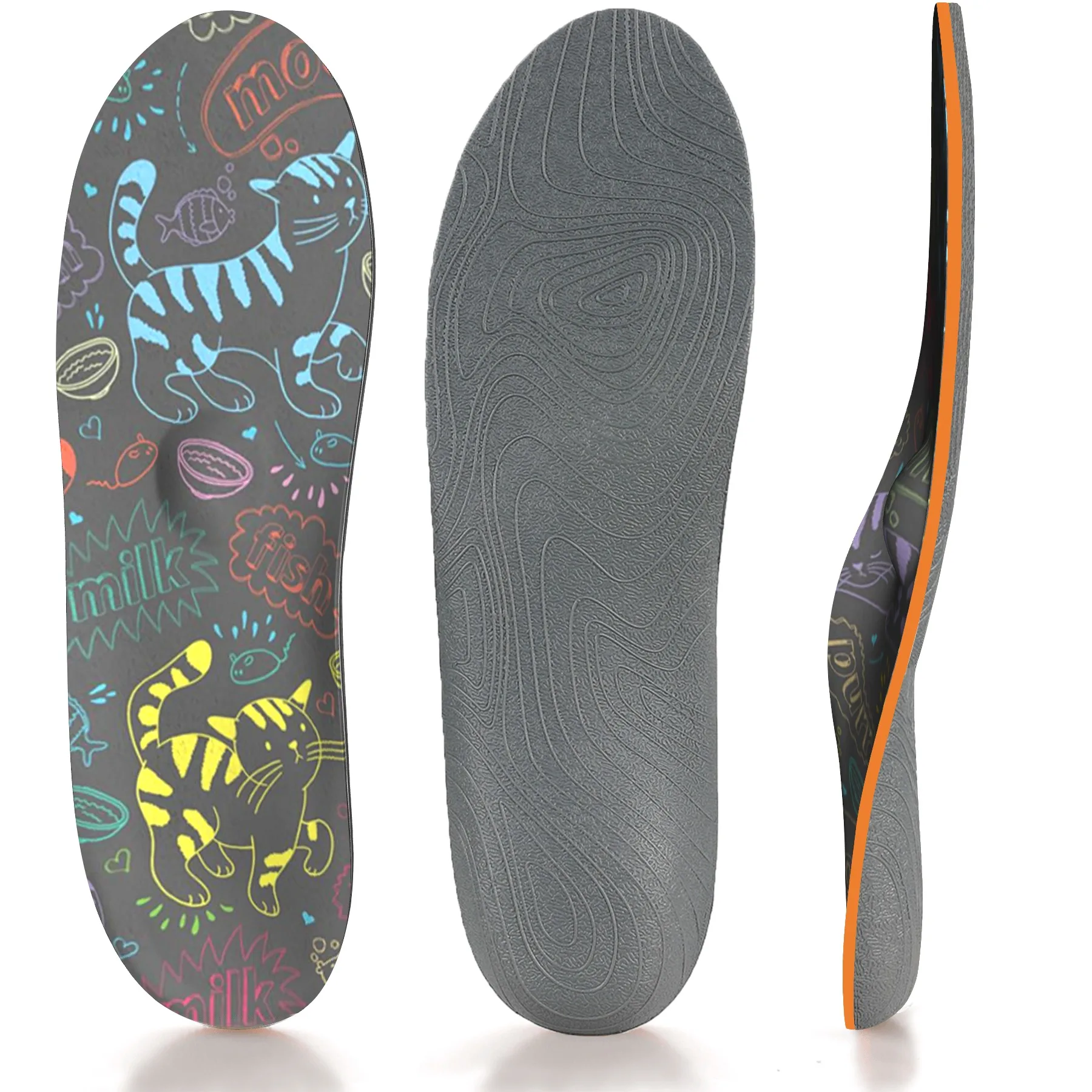 

Flat Arch Insole Male Shoes Absorb Sweat Long Station Comfortable Memory Slow Elastic Insole