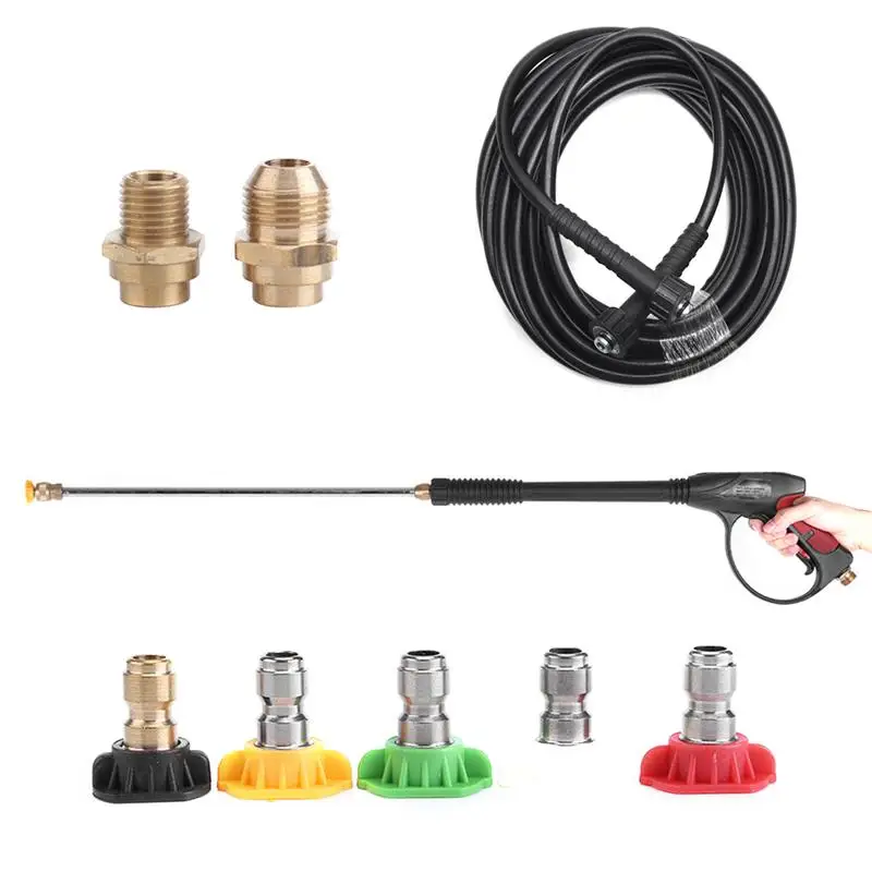 

10Pc Car Washing Sprayer Kit Extended Portative High-Pressure Utility Plastic Sprayer Tools For Car Cleaning Garden Watering