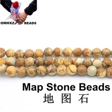 OMHXZJ 2 3 4 6 8 10 12 мм натуральный камень фото яшма бисера Ювелирных изделий ZZ17