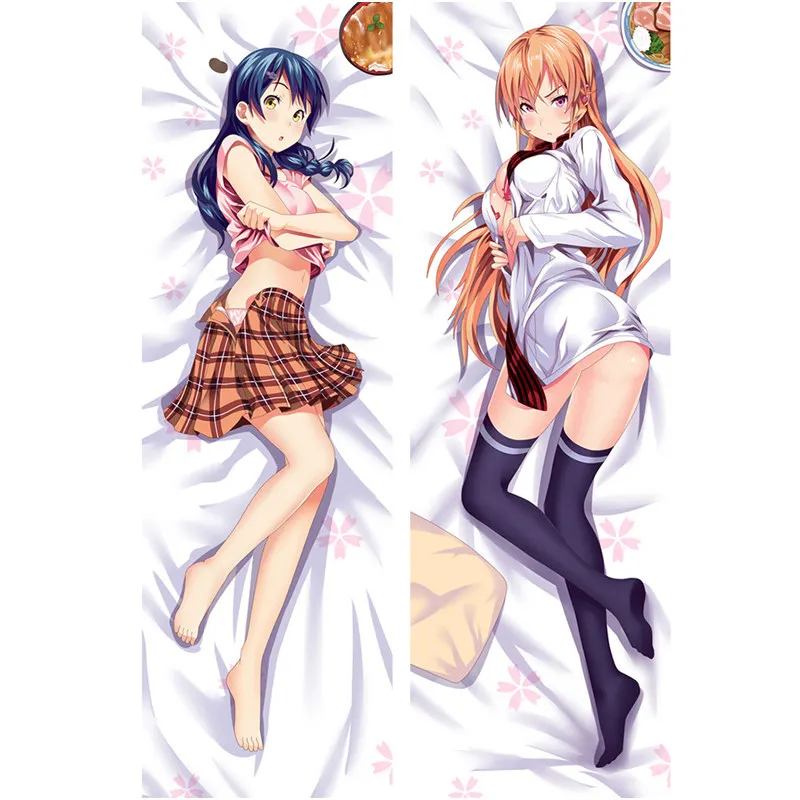 Anime Food Wars！Shokugeki no Soma pillow Cover Dakimakura case Sexy girl 3D Double-sided Bedding Hugging Body pillowcase FC02A