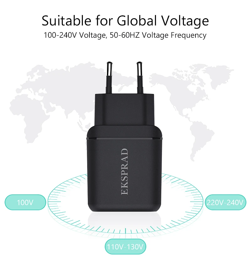EKSPRAD для iPhone 11 PD зарядное устройство 18 Вт USB C PD 3,0 быстрое зарядное устройство с кабелем для ipad iPhone телефон настенное зарядное устройство США/ЕС переходник
