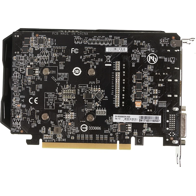 Видеокарта Gigabyte PCI-E GV-RX550D5-2GD AMD RX550 2048Mb 128b GDDR5 1183/7000 DVIx1/HDMIx1/DPx1 Ret