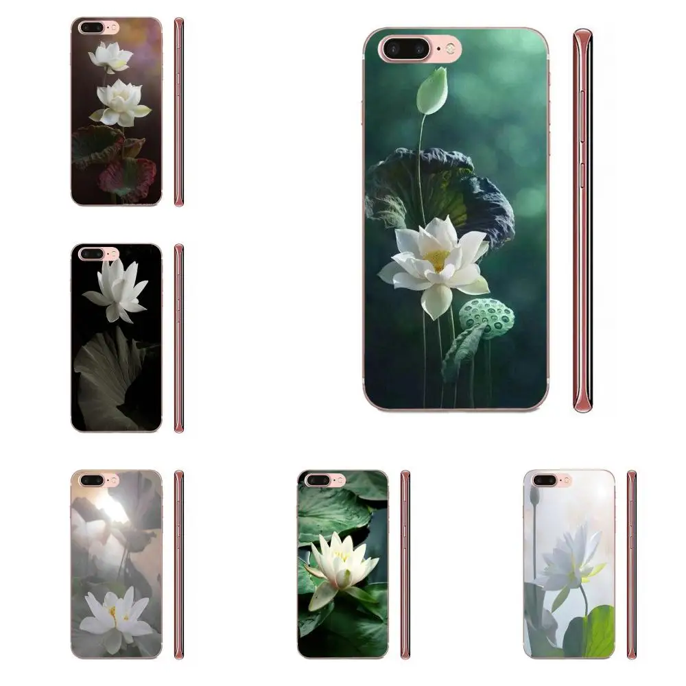 Красивые цвета белый цветок лотоса для Huawei P7 P8 P9 P10 P20 P30 Lite Mini Plus Pro Y9 Prime P Smart Z 2018 2019 |