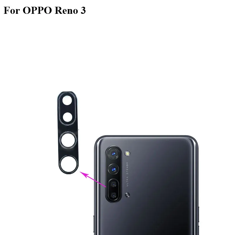 For Oppo Reno 3 Replacement Back Rear Camera Lens Glass Parts For