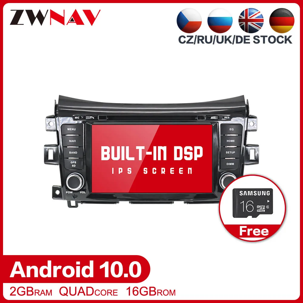 Android 10,0 Автомобильный мультимедийный радио для Nissan NAVARA Frontier NP300 gps аудио стерео головное устройство карта