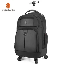 ARCTIC HUNT большой емкости для мужчин s путешествия сумки на колёсиках рюкзак Водонепроницаемый для мужчин Busienss рюкзак чемодан с колесом тяги сумка