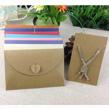 

2019 Hot 20Sets /lot Necklace Display Envelope Packing Wedding Jewelry High Quality Box Can Put Jewelry Set Necklace &Earring