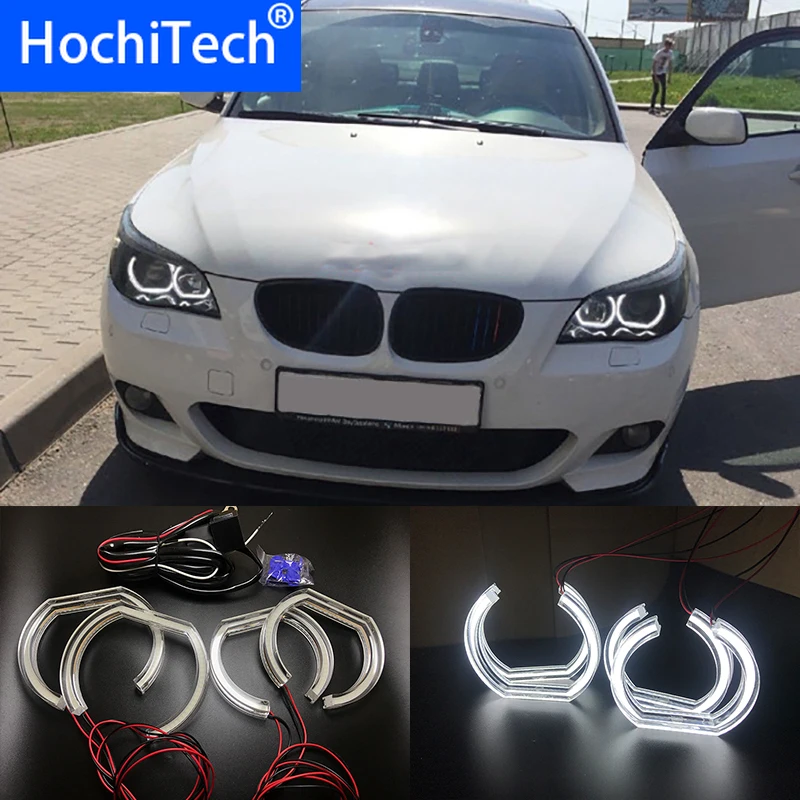 

For BMW 5 SERIES E60 E61 LCI 525i 528i 530i 545i 550i M5 2007-2010 High Quality DTM Style White Crystal LED angel eyes Day light