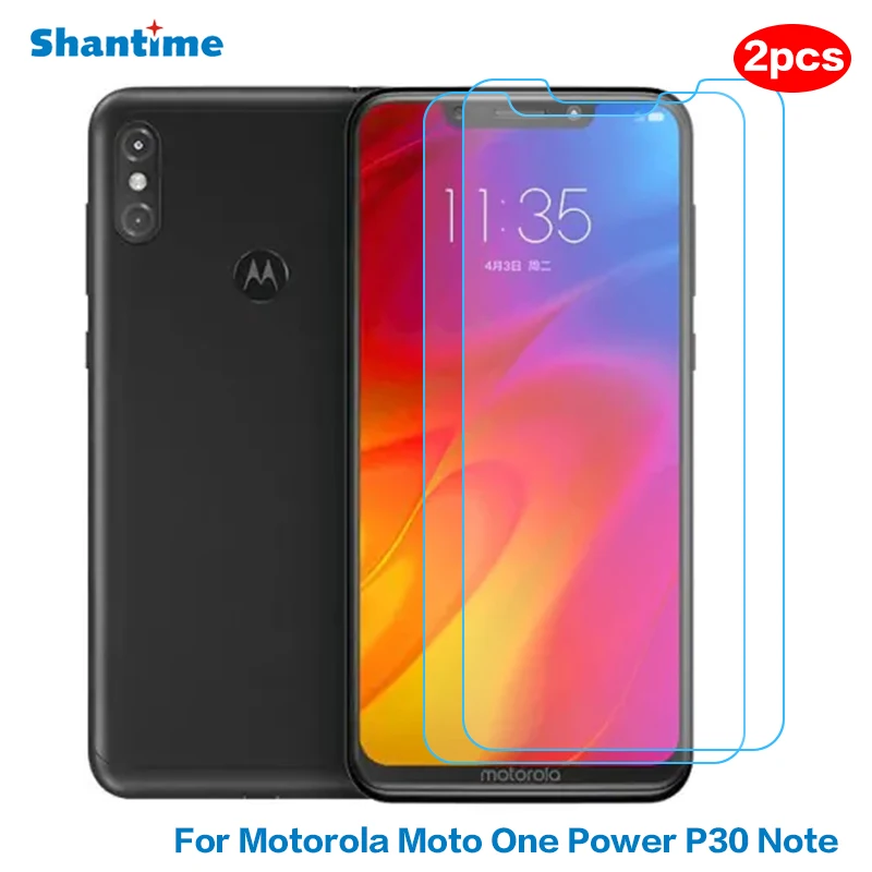 2 шт. закаленное стекло для Motorola Moto One power P30 Note glass HD защитная пленка экрана