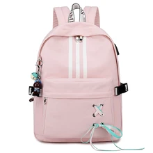 

ShouldCat Fashion Anti Theft Reflective Waterproof Teenage Backpack USB Charge School Bags For Girls Travel Laptop Rucksack Book