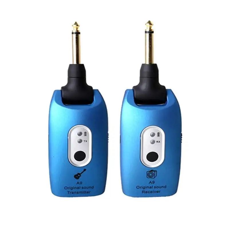 

Hot Sale Receiver Transmitter Delicate Design 2.4GHz Transmitter+Receiver Wireless A9 Electric Guitar Transmitter Receiver Set