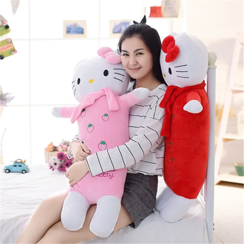 Doraemon Cylinder Long Pillow Cushion Plush Toy Blue Fat Doll Doll Cat Toy Pillow Machine Cat Sleep Pillow Sofa Bed Cushion Birt
