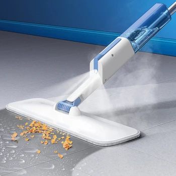 

Microfiber Spray Mop Floor Flat Mops Home Kitchen Cleaning Tool with Replacement Microfiber Pads Washing Flat Mop Lazy Mop