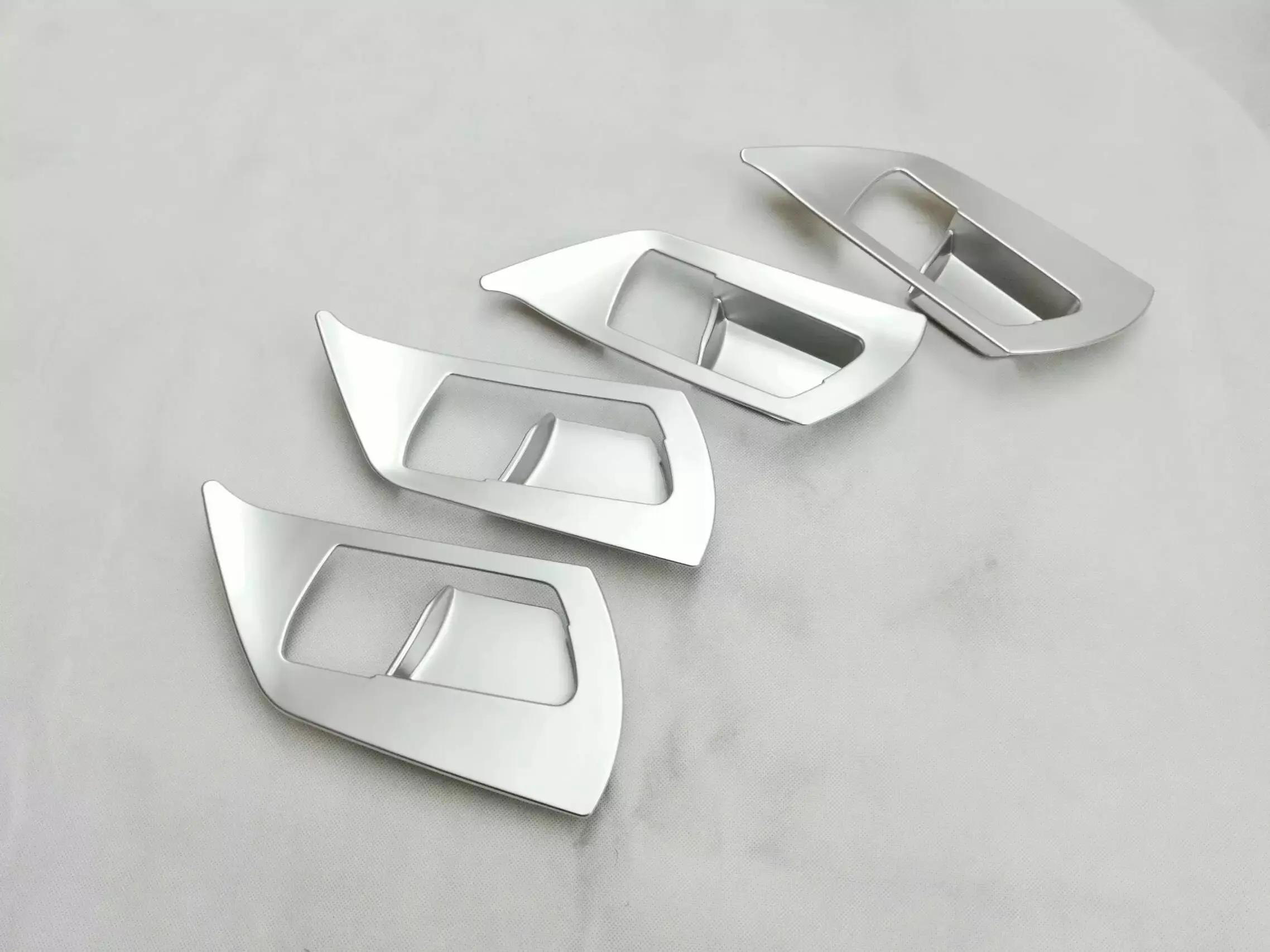 For Toyota RAV4 ABS Chrome Car body Door inner built Handle Bowl Cup Cover Trim Insert Cover Sticker frame lamp - Название цвета: Model 1