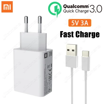 

Original Xiaomi Charger For Mi 9 SE 18W Fast Charge 5V/3A QC 3.0 For Mi 8 Lite 9 Lite SE 9T Pro A3 Max 3 Redmi Note 7 8 Pro