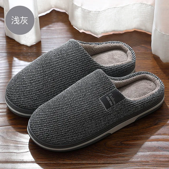 Men Slippers For Home Memory Foam Soft 