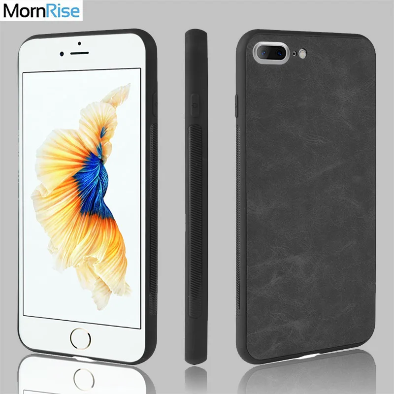 Новый Модный чехол-накладка из искусственной кожи для iPhone 7 8 6S Plus силиконовый