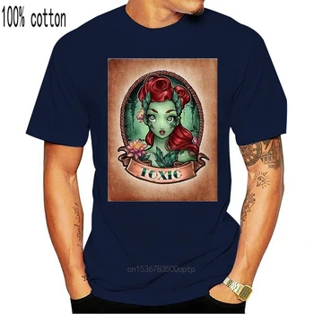 POISON IVY-Camiseta de algodón con estampado especial para mujer, remera de algodón EN4 con estampado especial personalizado con personaje de LILLIAN ISLEY
