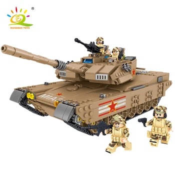 

1051PCS DIY M1MA Main Station Tank Building Blocks Armored Vehicle Military Army Bricks Creative Children's Toys