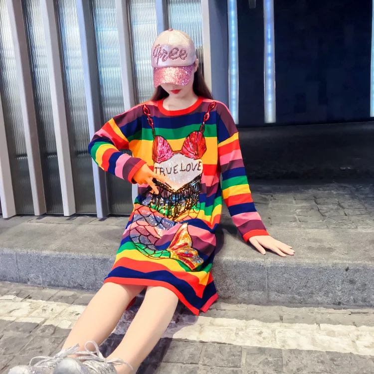 Женская футболка с пайетками золотого и серебряного цвета в стиле хип-хоп