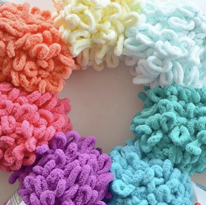 Chunky Chenille Yarn Super Bulky Yarn Plush Yarn Thick Yarn Acrylic for DIY  Crafts Crocheting Hand Knitting Hat Blanket - AliExpress