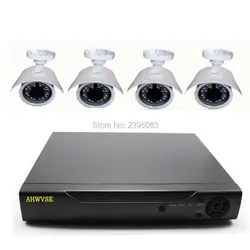 2MP 1080P CCTV система 4ch HD AVR комплект наружная ИК ночного видения аналоговая камера видеонаблюдения Система наблюдения
