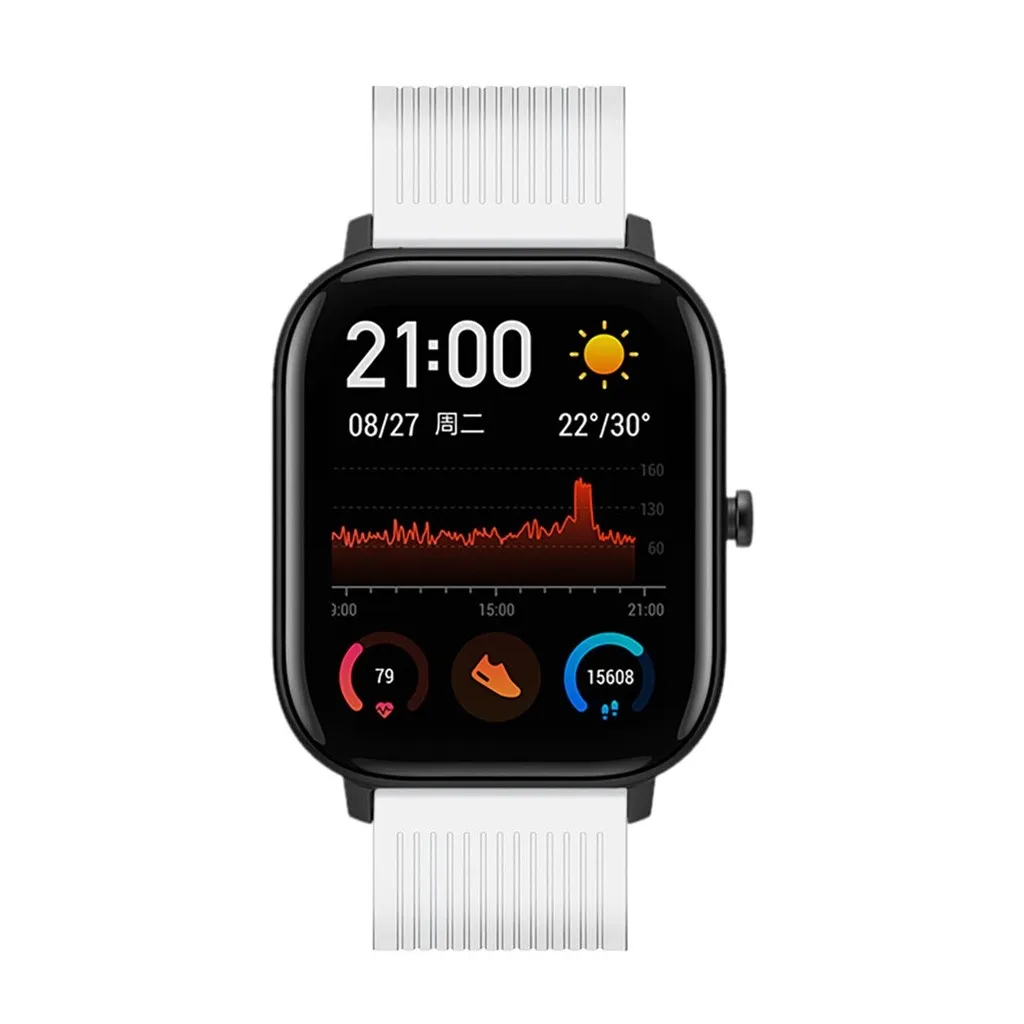 Новинка для Huami Amazfit GTS ремешок часы стальной пряжкой силиконовый ремешок 22 мм ширина браслет для смарт-часов Аксессуары для samsung FW3