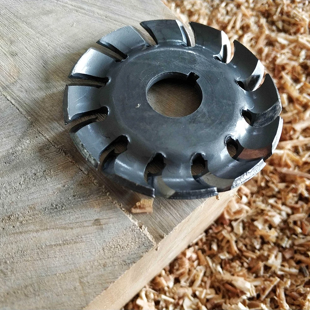 65mm Wood Carving Disc 12 Teeth 16mm Bore Wood Shaping Disc Grinder Disc for 100/115 Angle Grinder Woodworking Tool