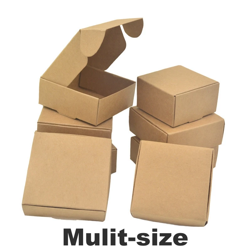 Упаковочная коробка из натуральной коричневой крафт бумаги 50 шт.|box for|box for soapbox