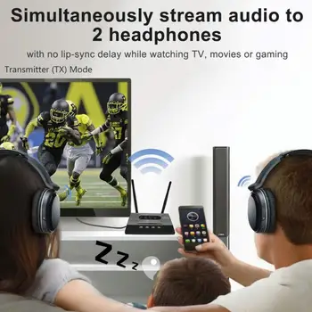 

Bluetooth 5.0 Transmitter Receiver HD Wireless Audio Adapter Dongle Home Theater Essential Spare Parts for Car TV