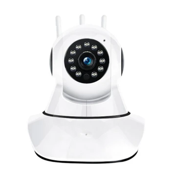 

WiFi Camera 1080P HD Home Safety Camera 3 Antenna Wireless Enhanced o Night Vision ligent CCTV Camera,EU PLUG