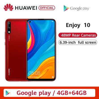 

Original Huawei Cellphone Enjoy 10 Smartphone 64GB / 128G Rear Camera 48MP AI Camera 6.39'' Cellphone Kirin 710F 4000mAh