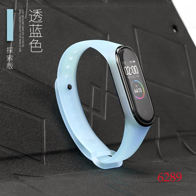Для Xiaomi Mi Band 4/3 ремешок Металлическая пряжка силиконовый браслет аксессуары miband 3 браслет Miband 4 ремешок для часов М - Цвет: 6289