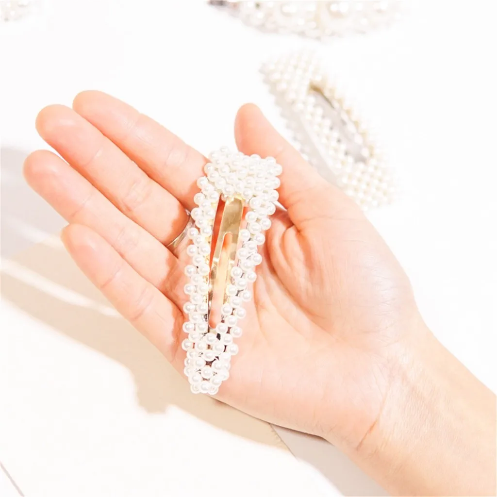 accesorios mujer INS для женщин для милых девочек жемчужная бусинка-Заколка-пряжка для волос зажим шпилька для волос аксессуары подарок#30725 заколки для волос