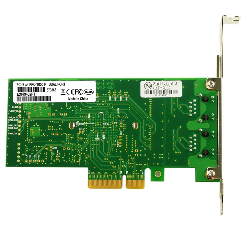 Сетевая карта для EXPI9402PT PRO/1000 Gigabit 10Bt/100Btx/1000Bt PT двухпортовый серверный сетевой адаптер
